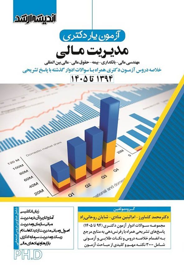 کتاب آزمون یار دکتری مدیریت مالی انتشارات اندیشه ارشد اثر دکتر محمد کشاورز