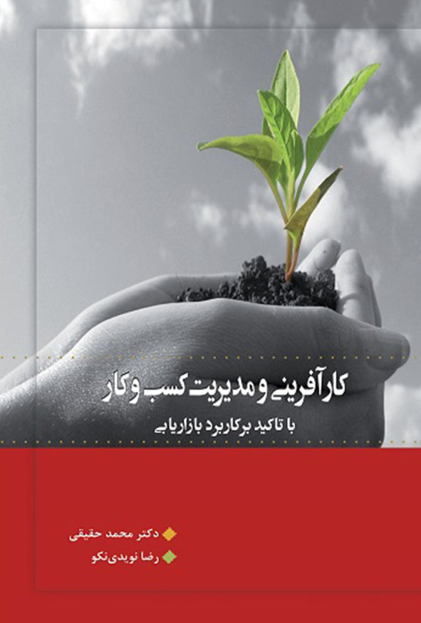 جلد کتاب کارآفرینی و مدیریت کسب و کار با تاکید بر کاربرد بازاریابی دکتر محمد حقیقی