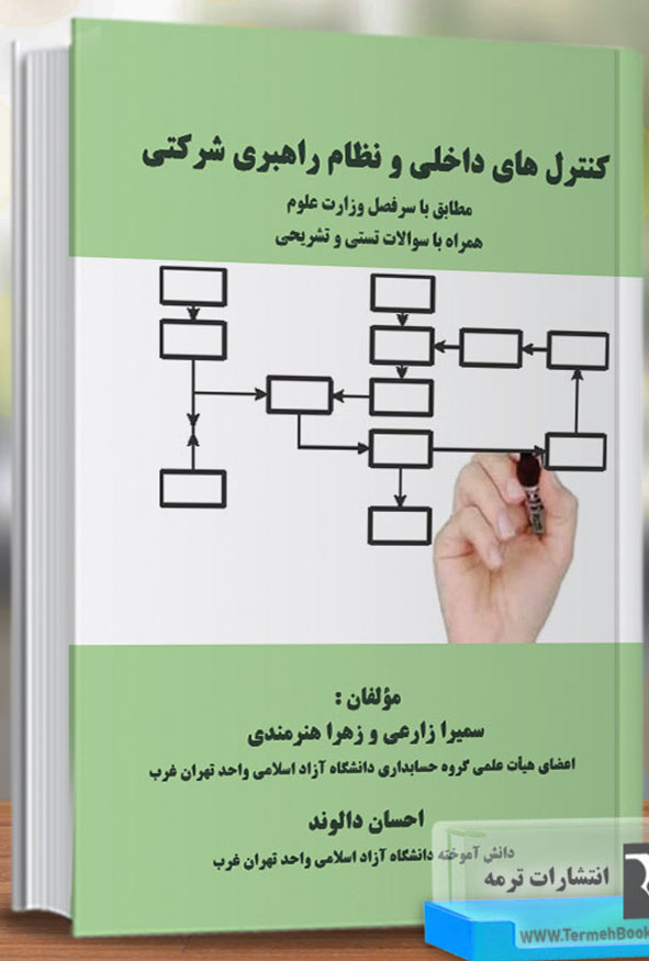 جلد کتاب کنترل های داخلی و نظام راهبری شرکتی انتشارات ترمه